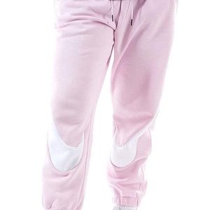 Nike Women's Regal Pink Swoosh Graphic Fleece Jogger